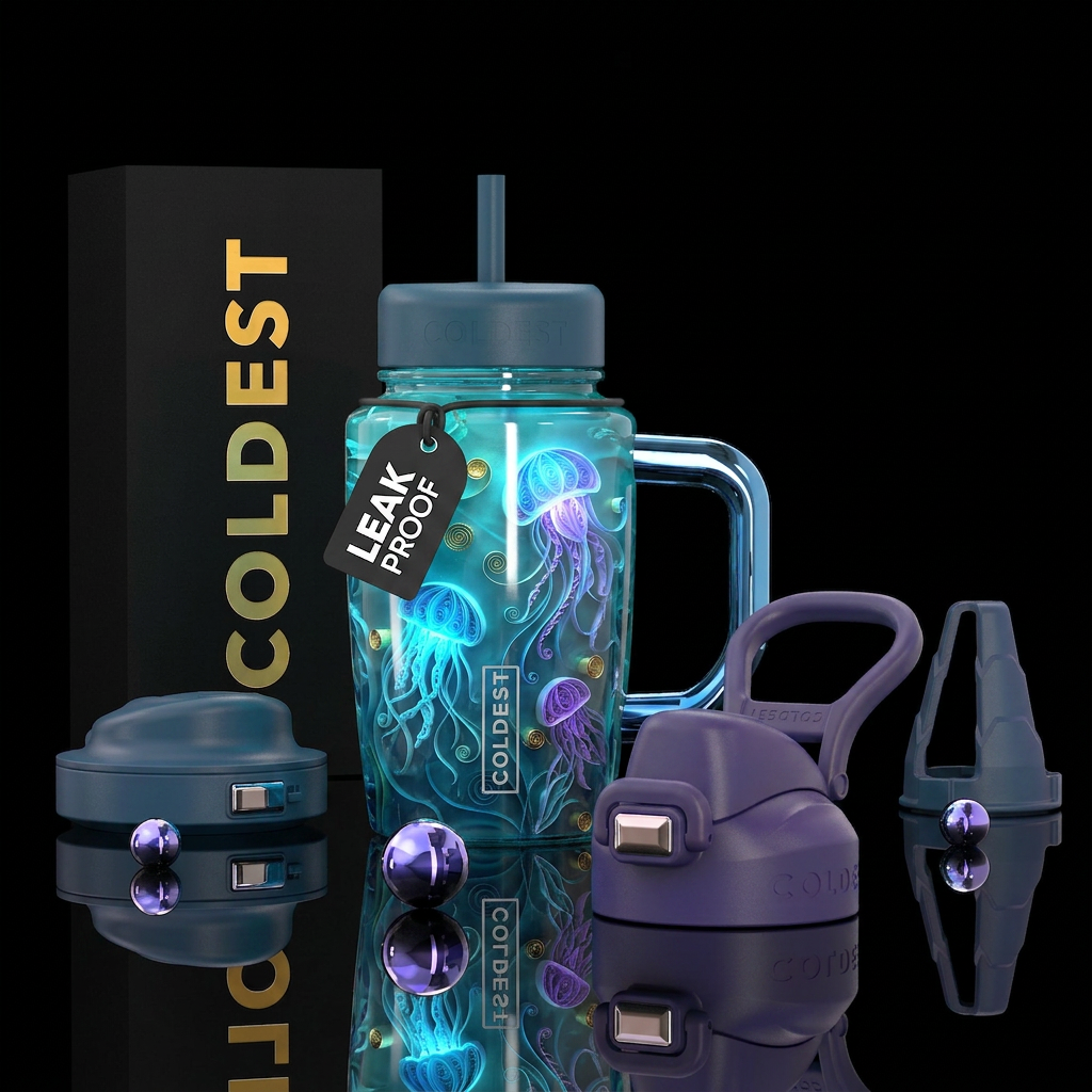 Art water bottle design