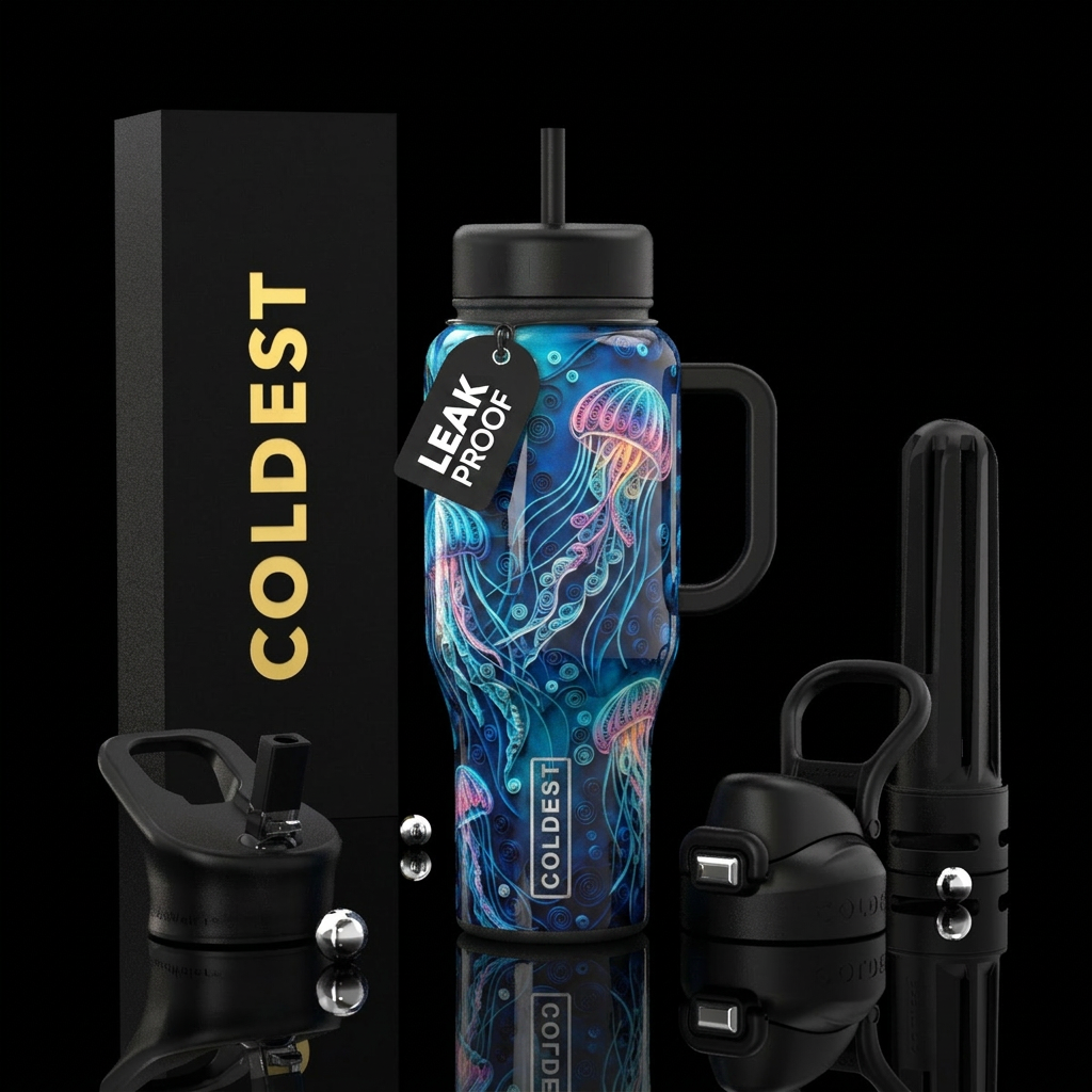 Art water bottle design
