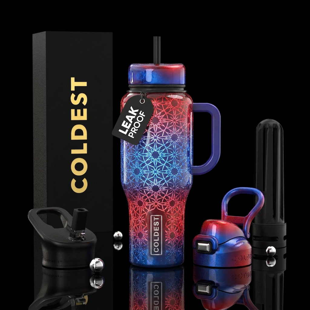 Patriotic water bottle design