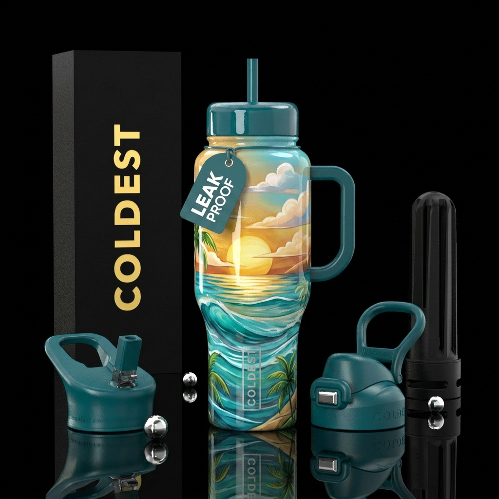 Nature water bottle design