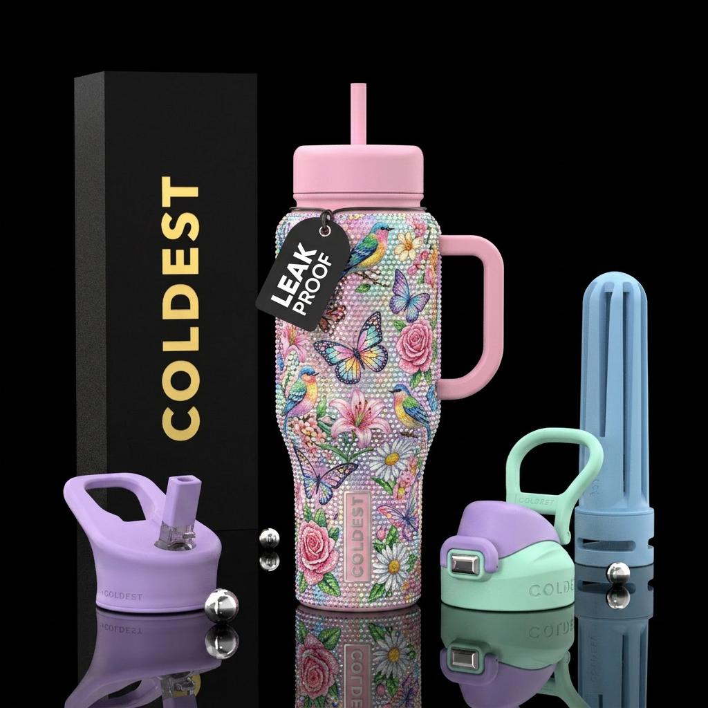 Art water bottle design