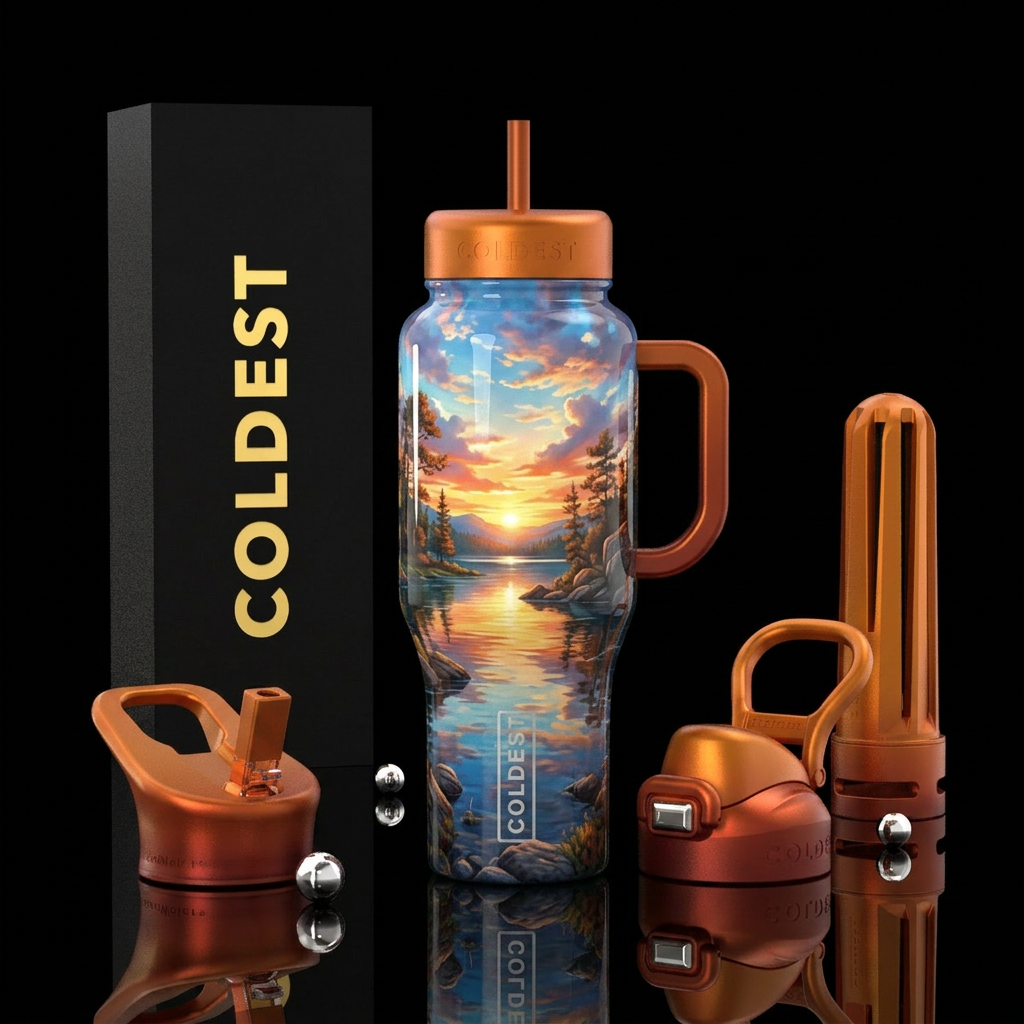Lake water bottle design