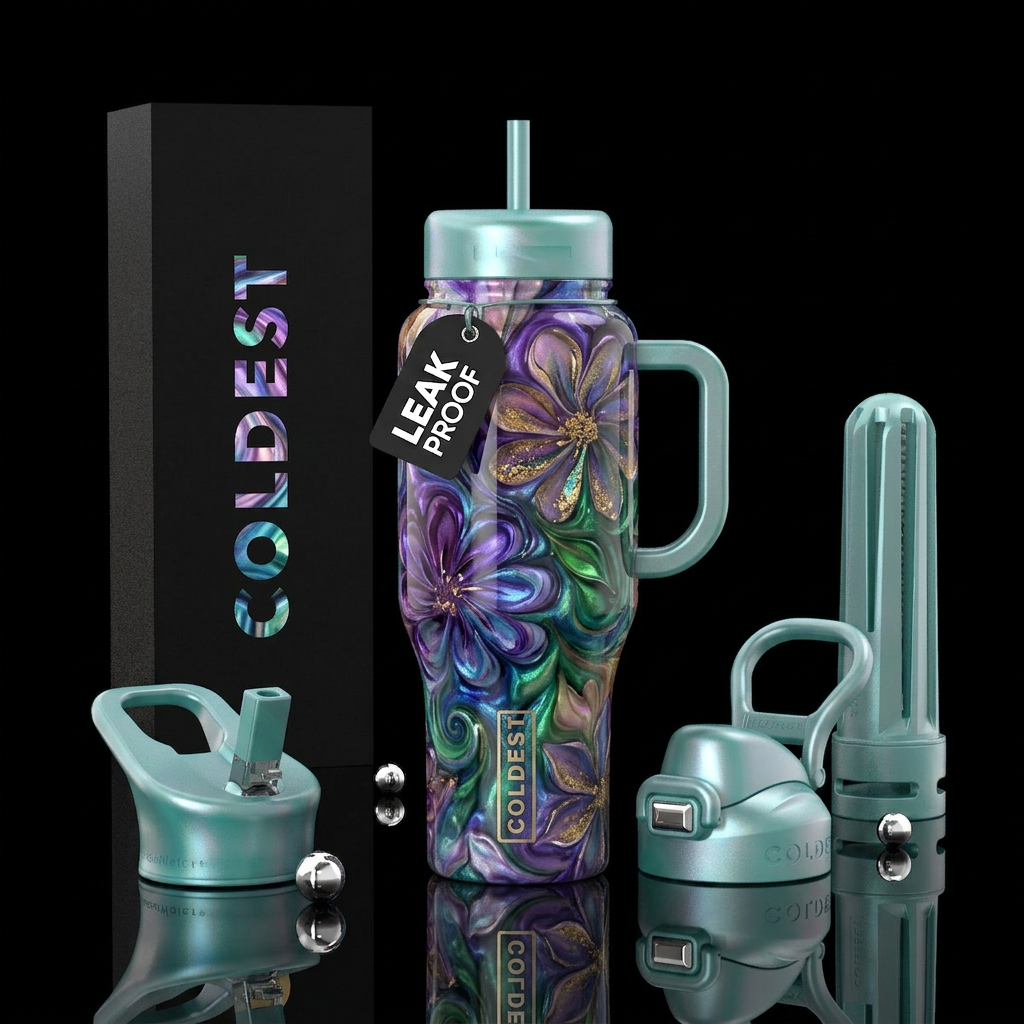 Art water bottle design