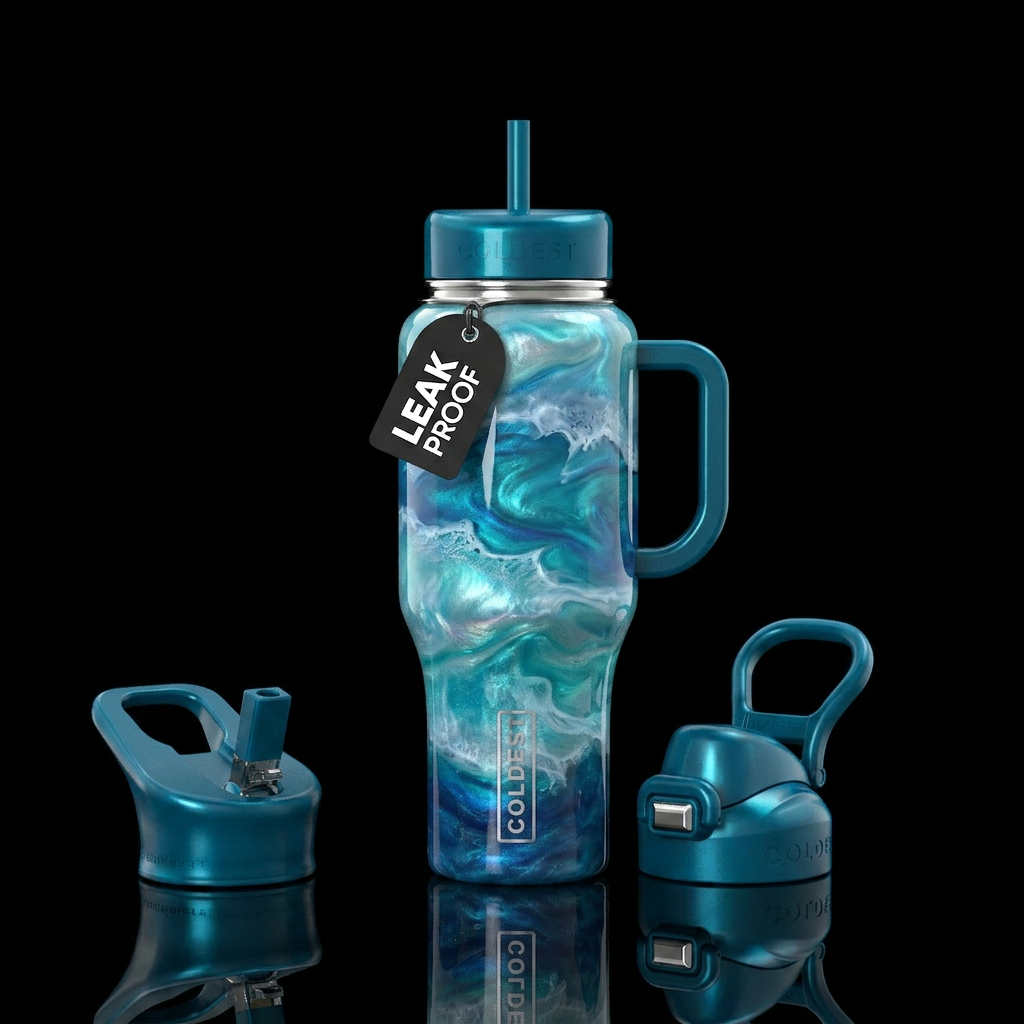 Art water bottle design