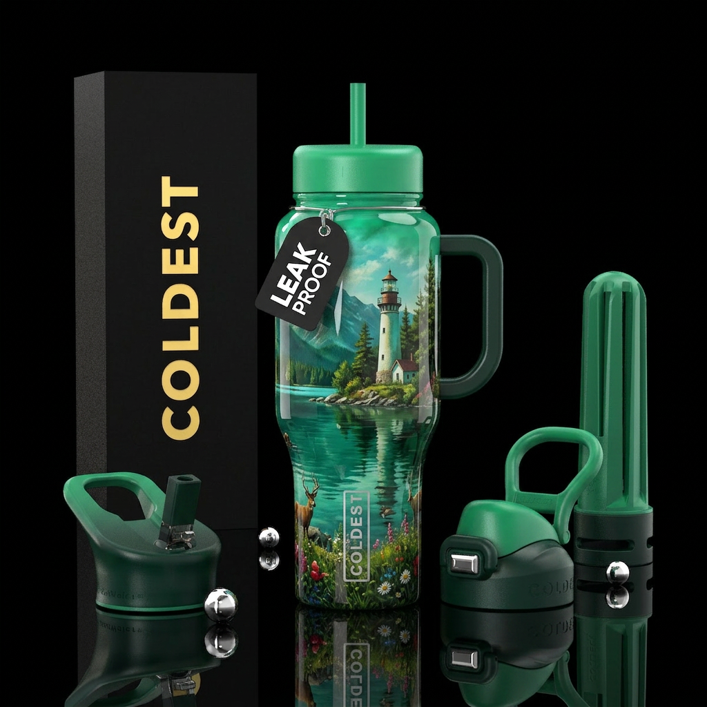 Nature water bottle design