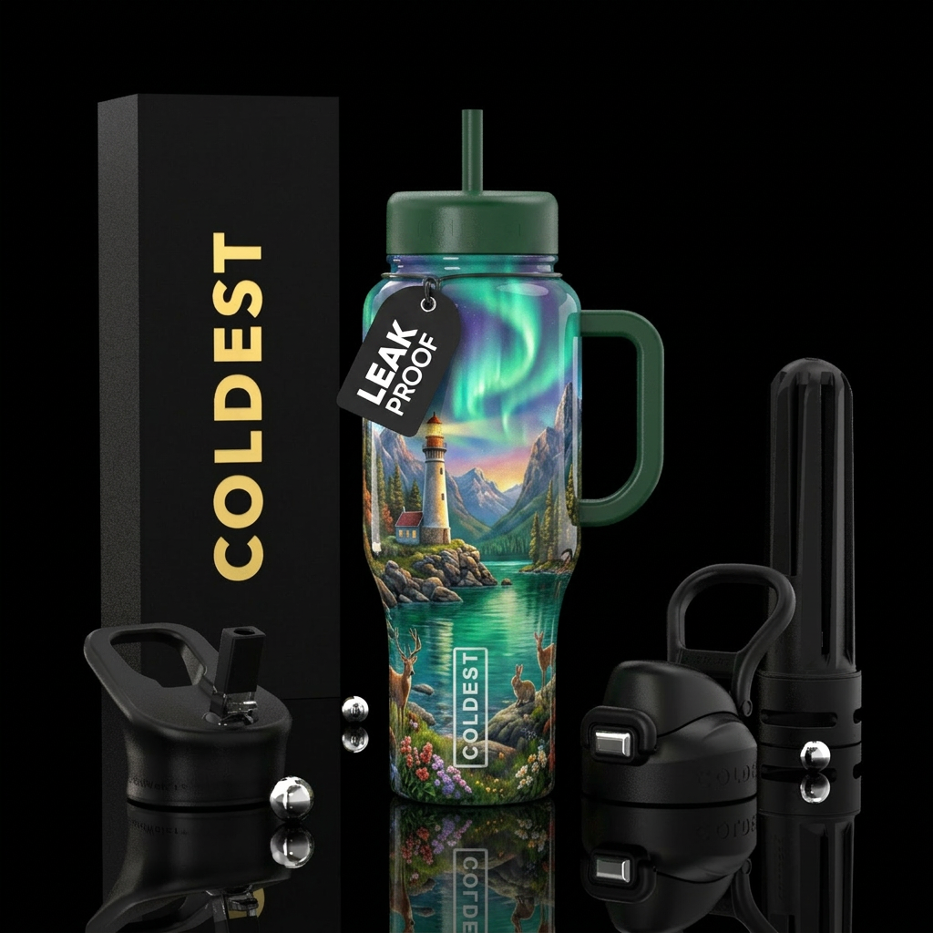 Nature water bottle design