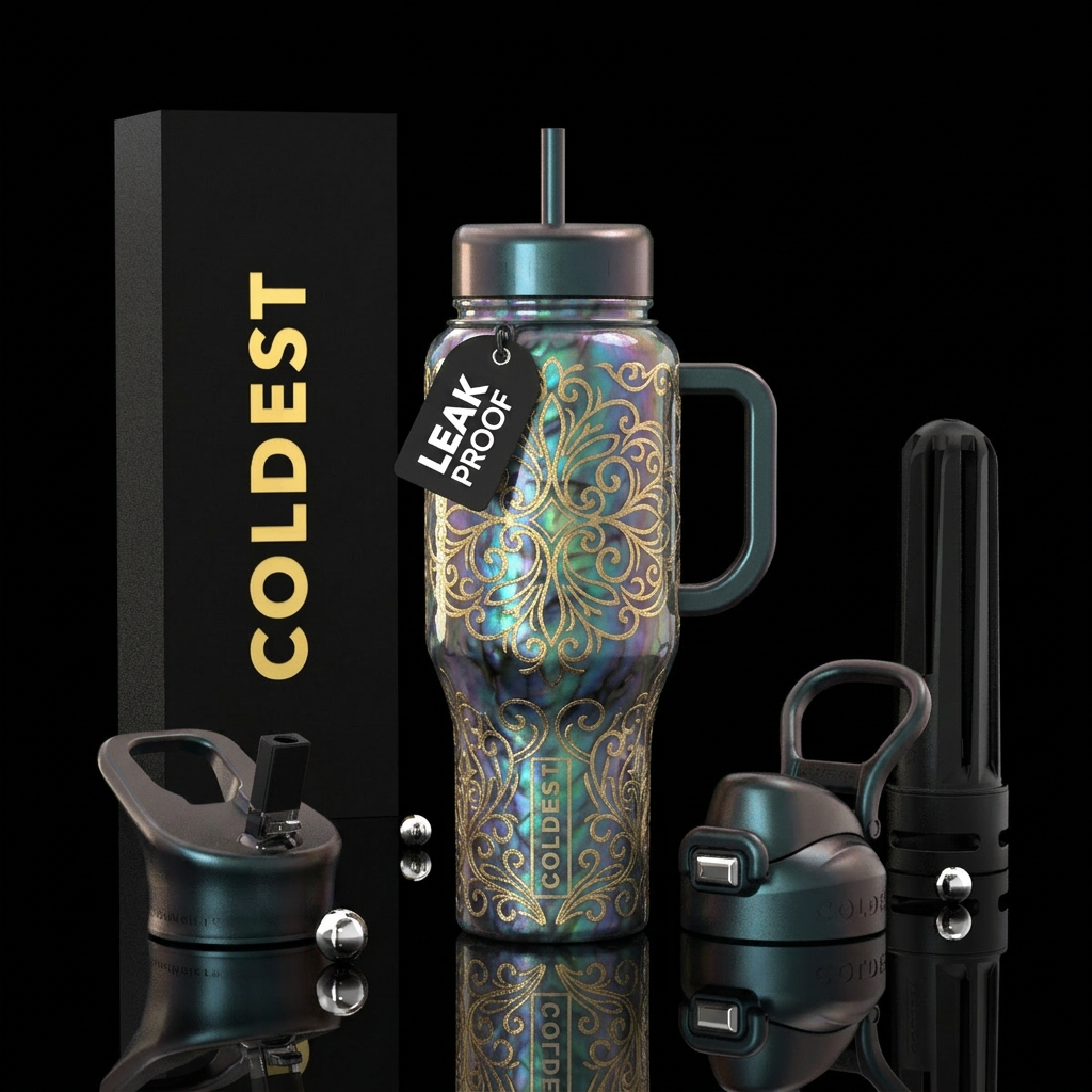 Art water bottle design