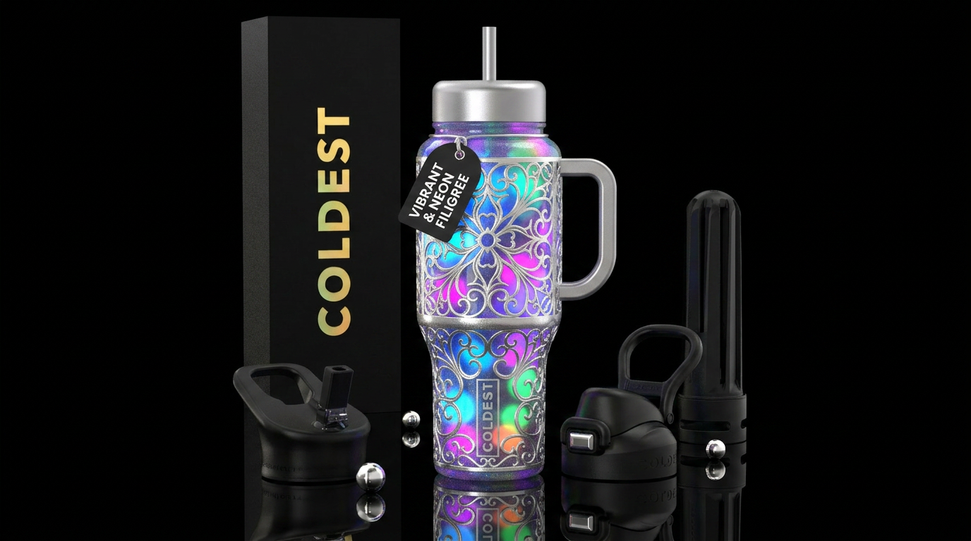 Art water bottle design