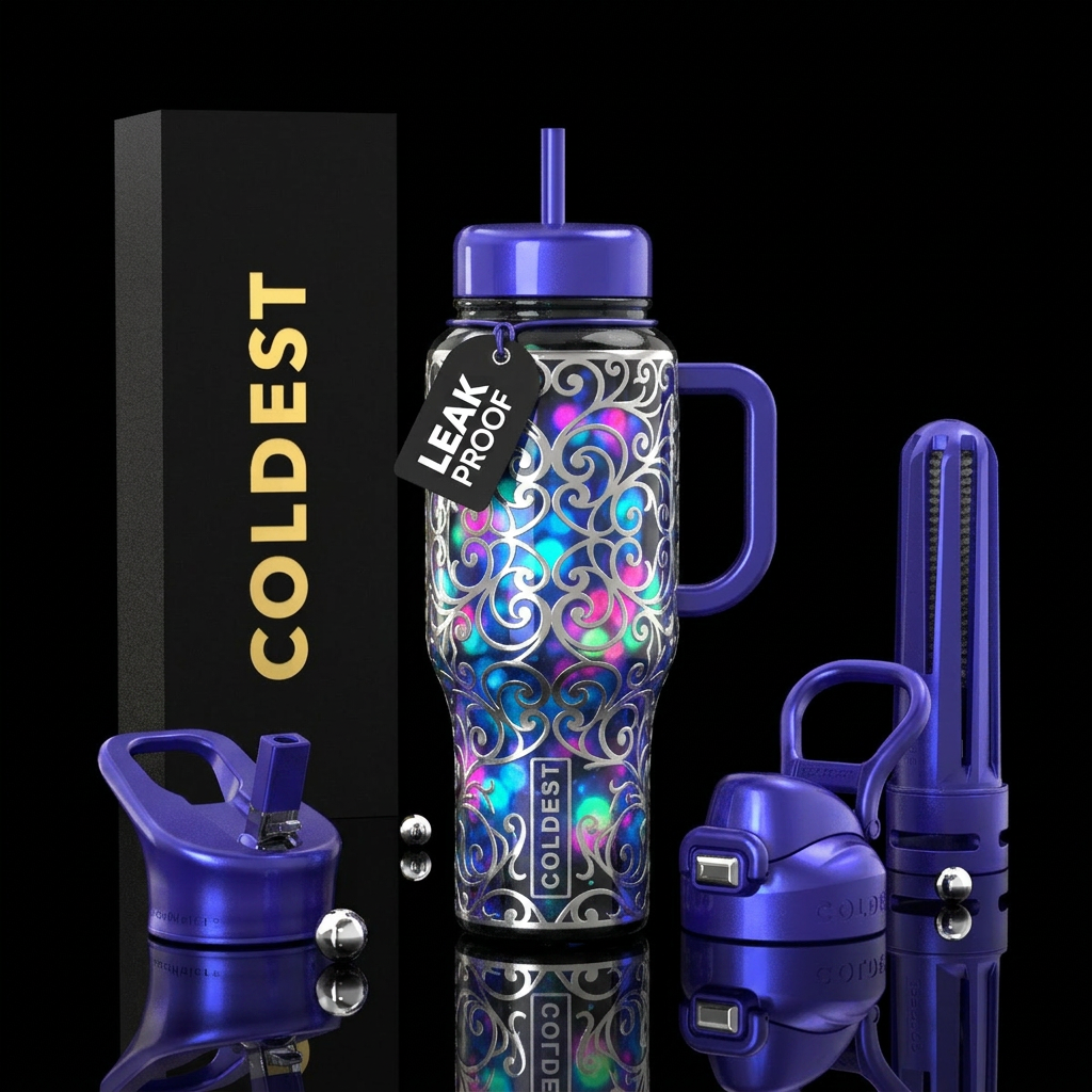Art water bottle design