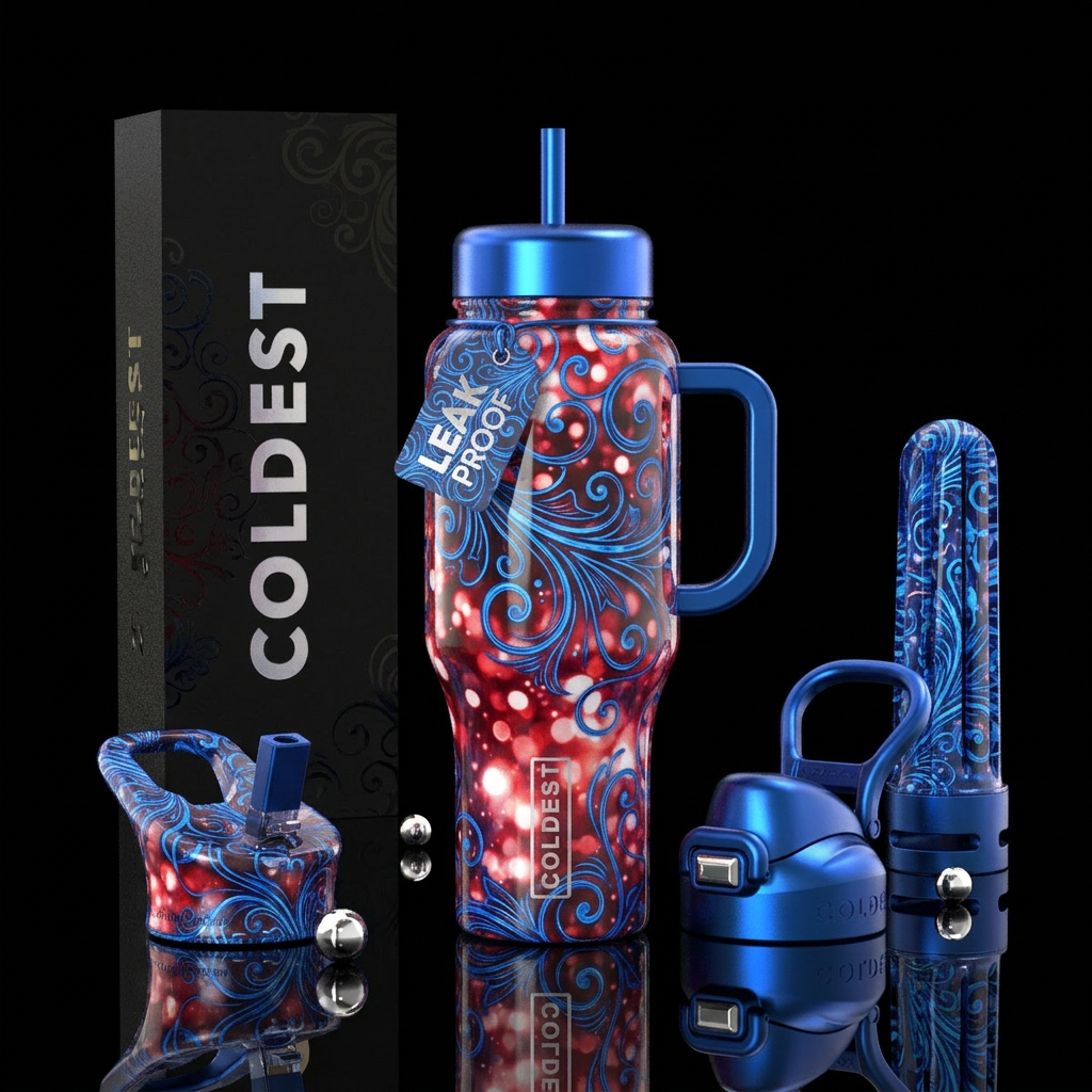 Patriotic water bottle design