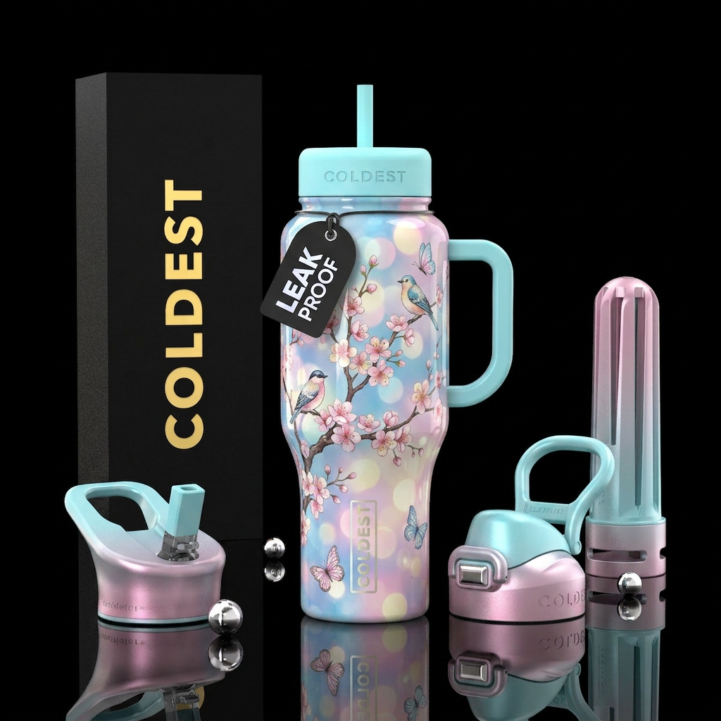 Nature water bottle design