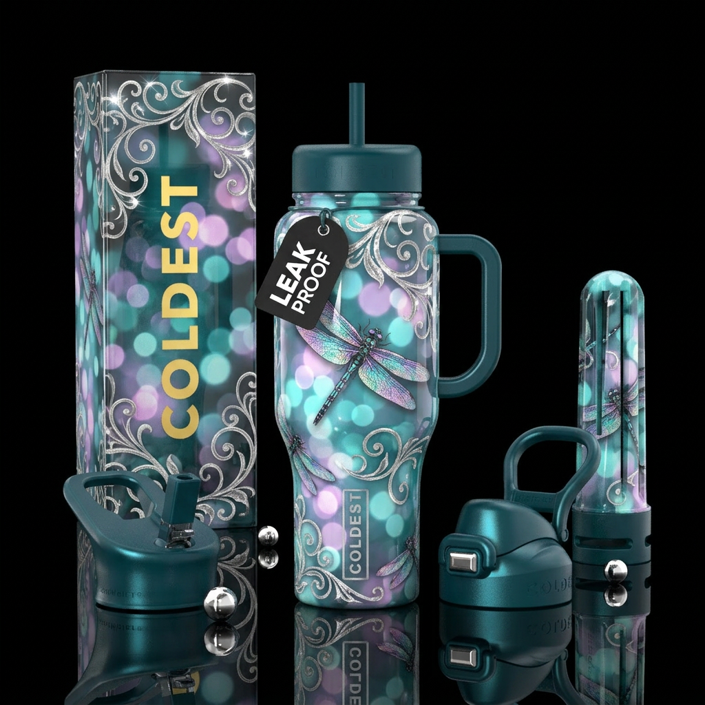Art water bottle design
