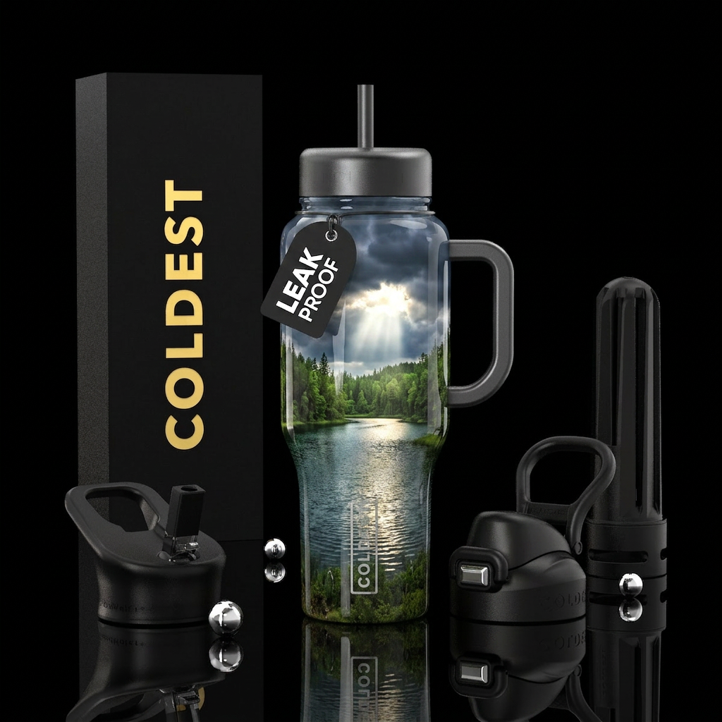Nature water bottle design