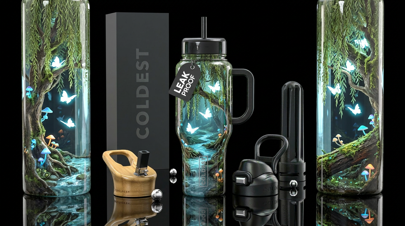 Fantasy water bottle design