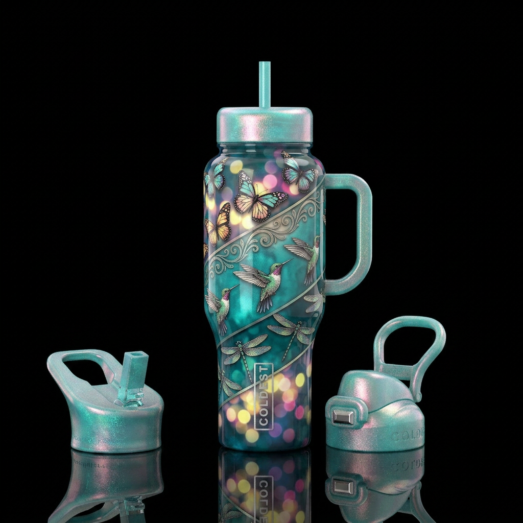 Nature water bottle design