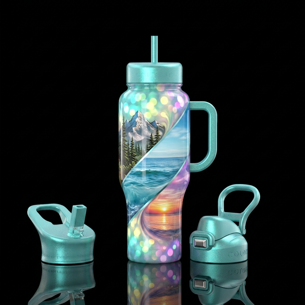 Nature water bottle design