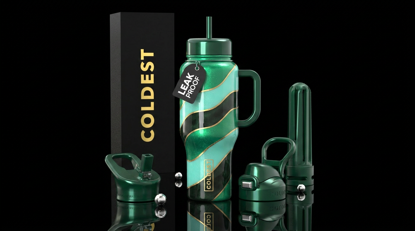 Art water bottle design