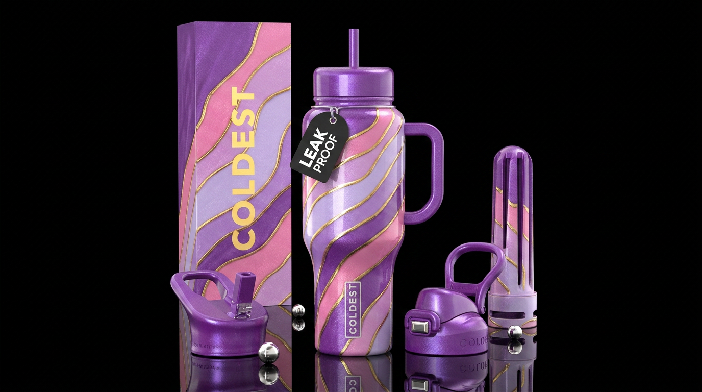 Art water bottle design