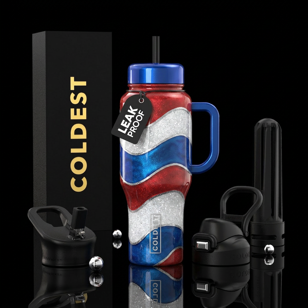 Patriotic water bottle design