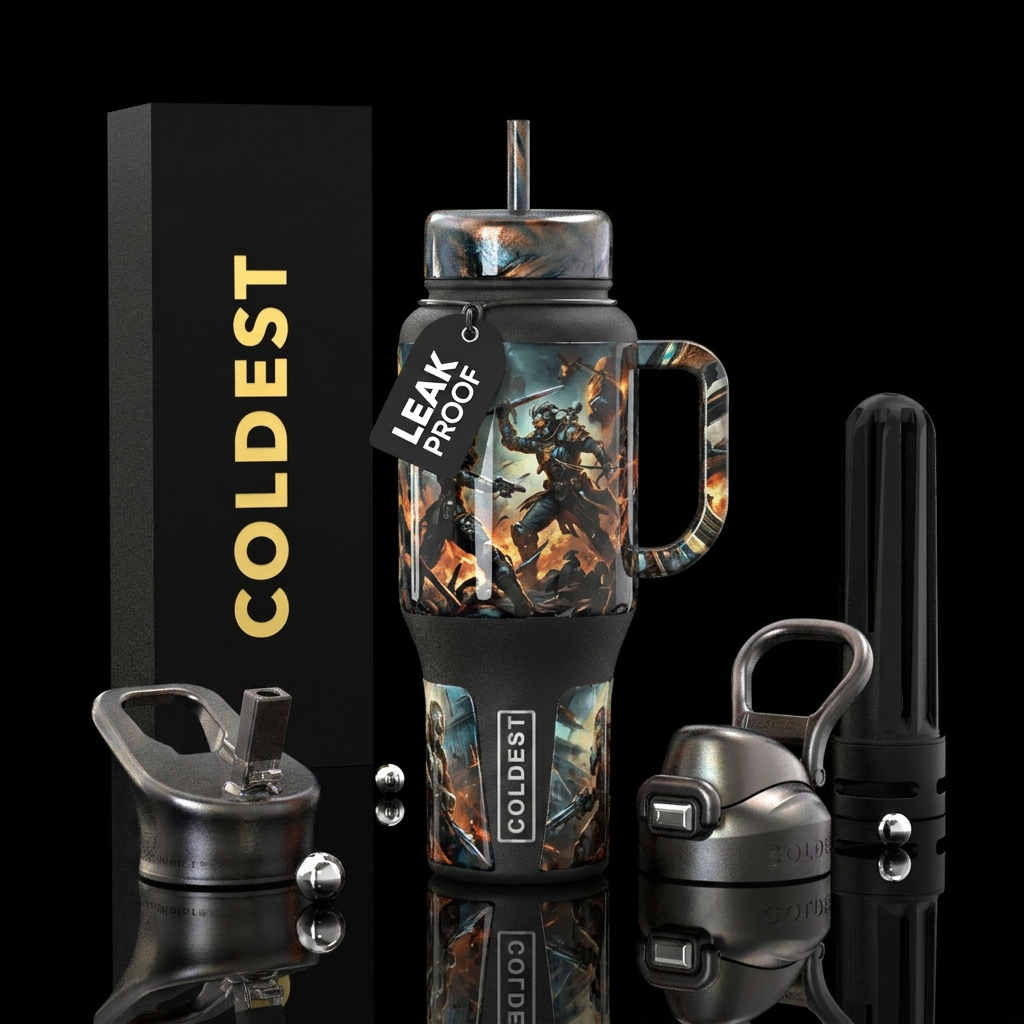 Gamer water bottle design