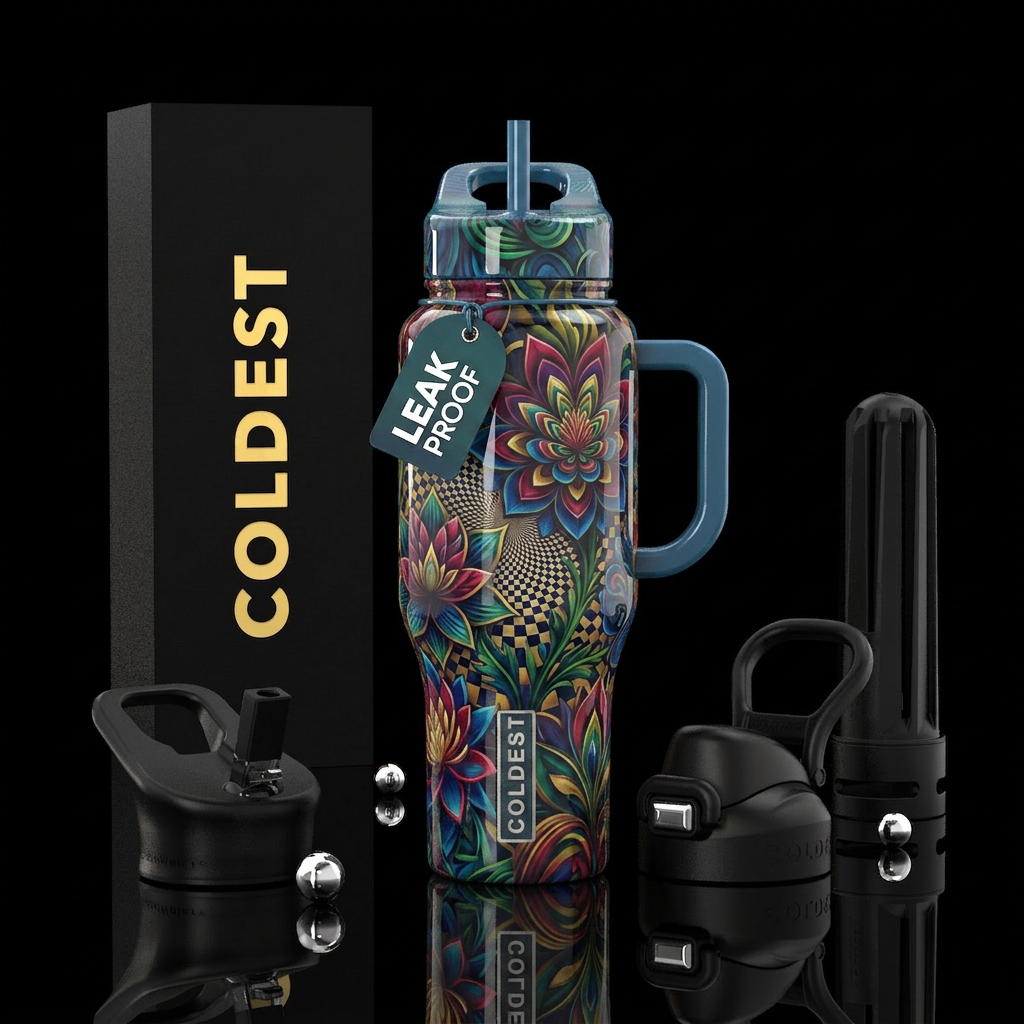 Art water bottle design