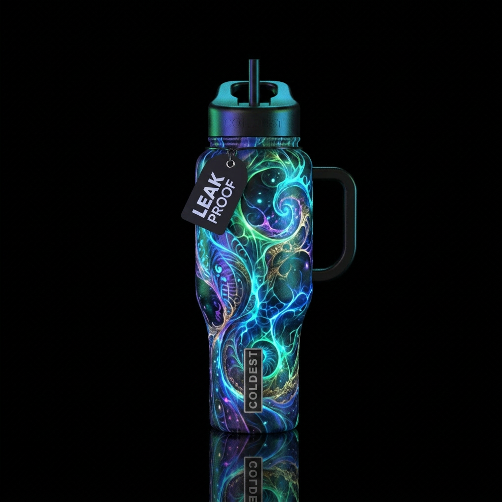 Art water bottle design