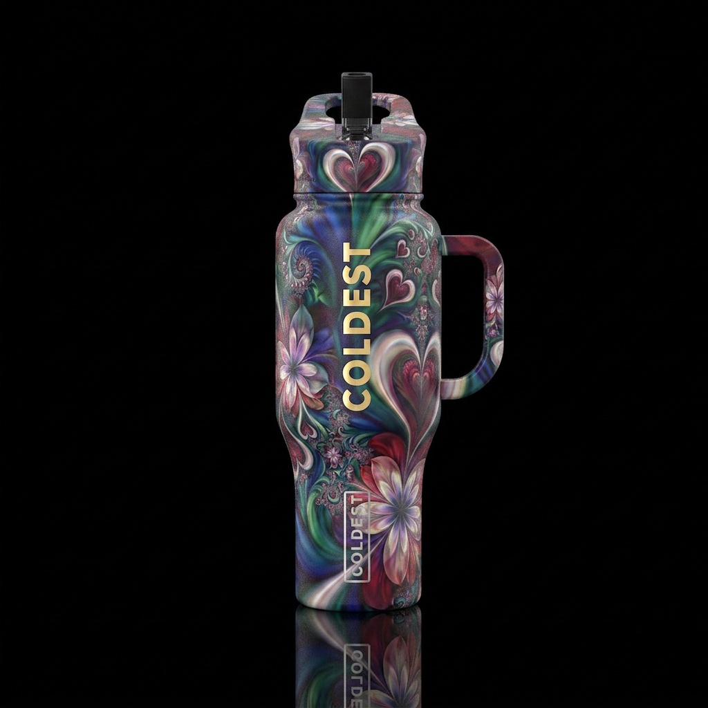 Art water bottle design