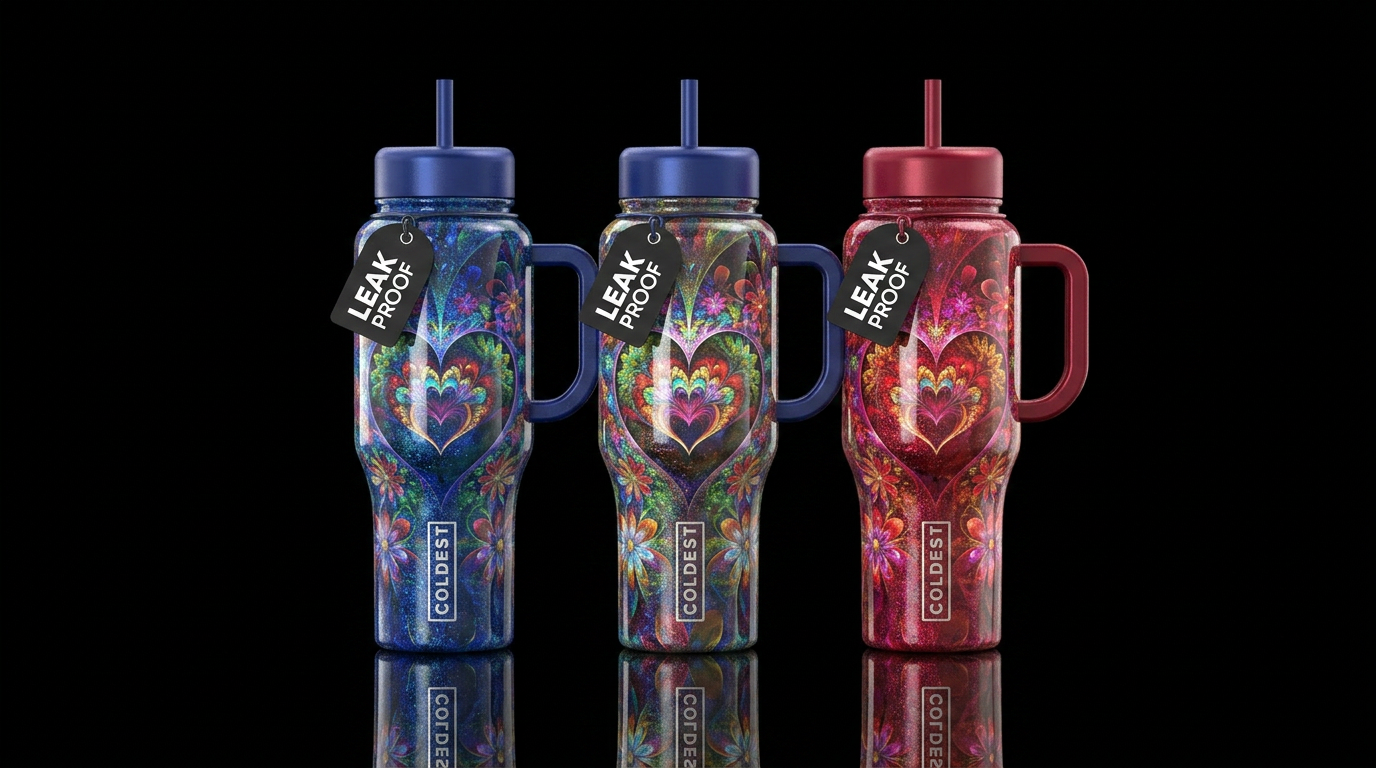 Art water bottle design