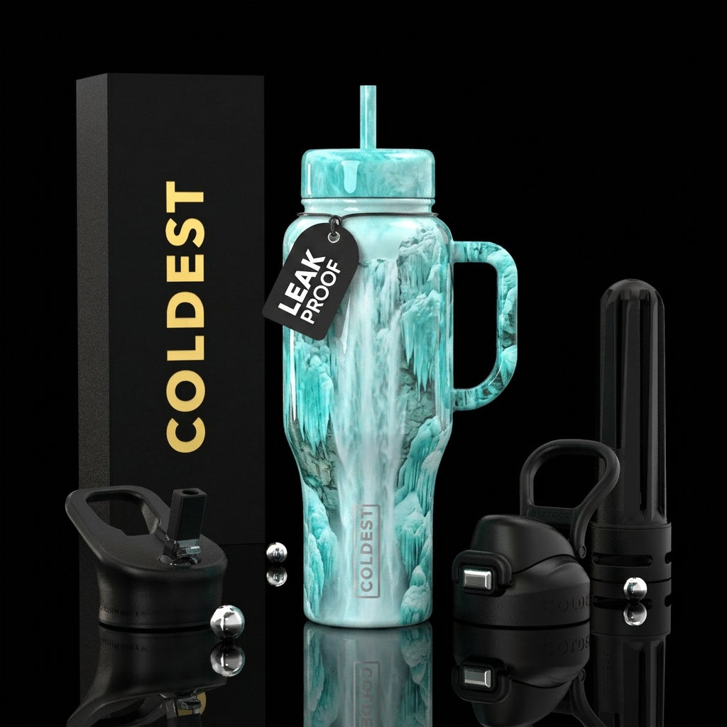 Frozen water bottle design