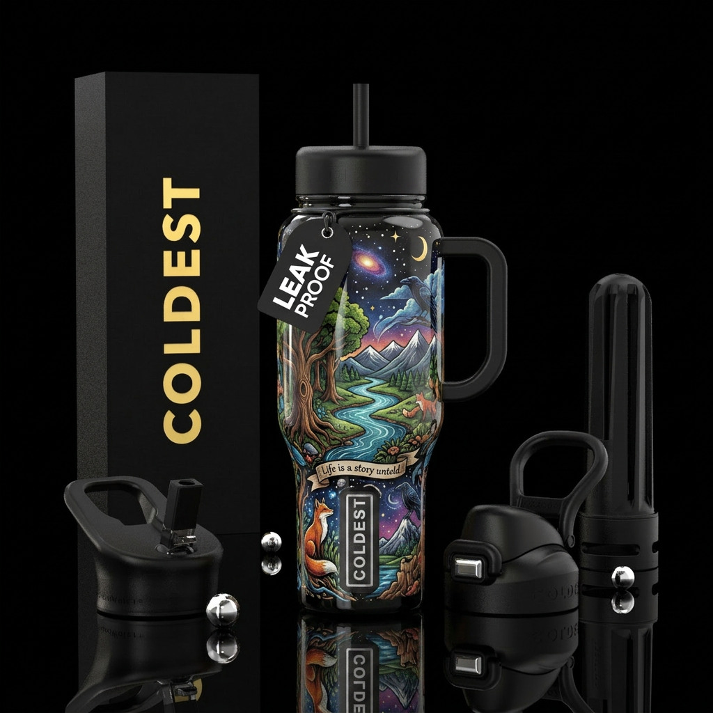 Art water bottle design