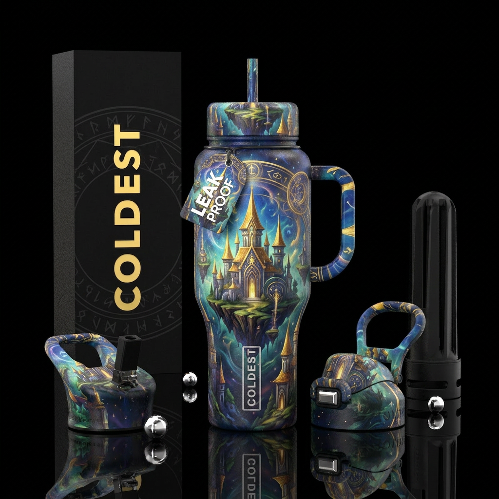 Fantasy water bottle design