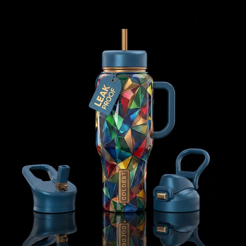 Art water bottle design
