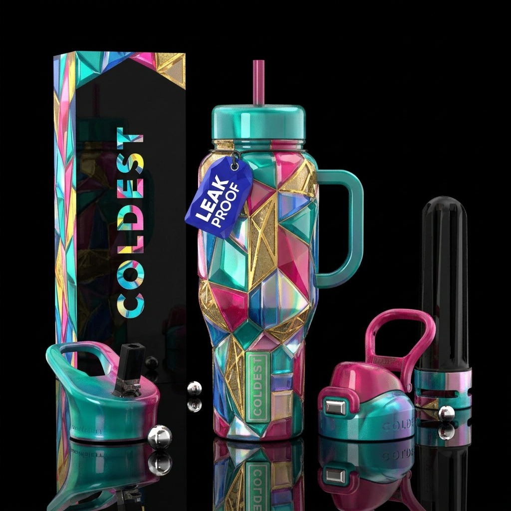Art water bottle design