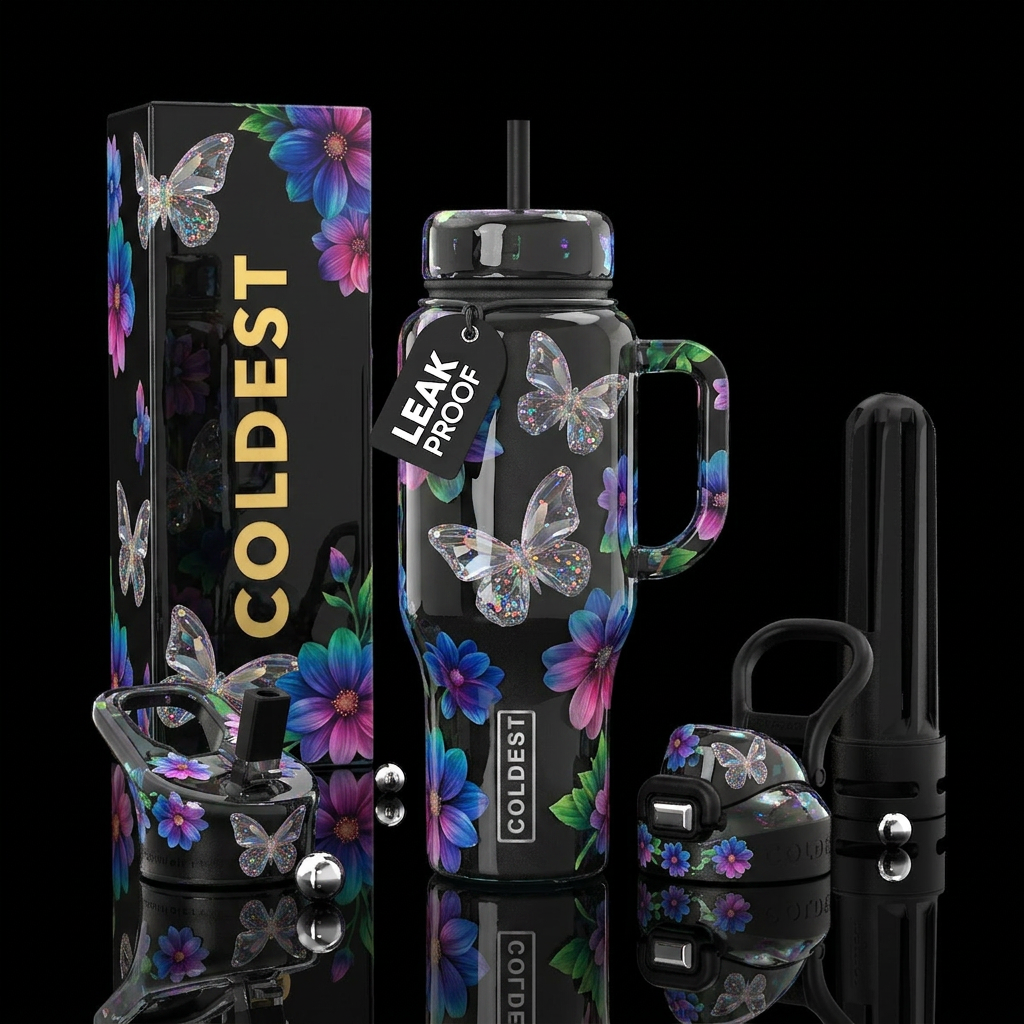 Art water bottle design