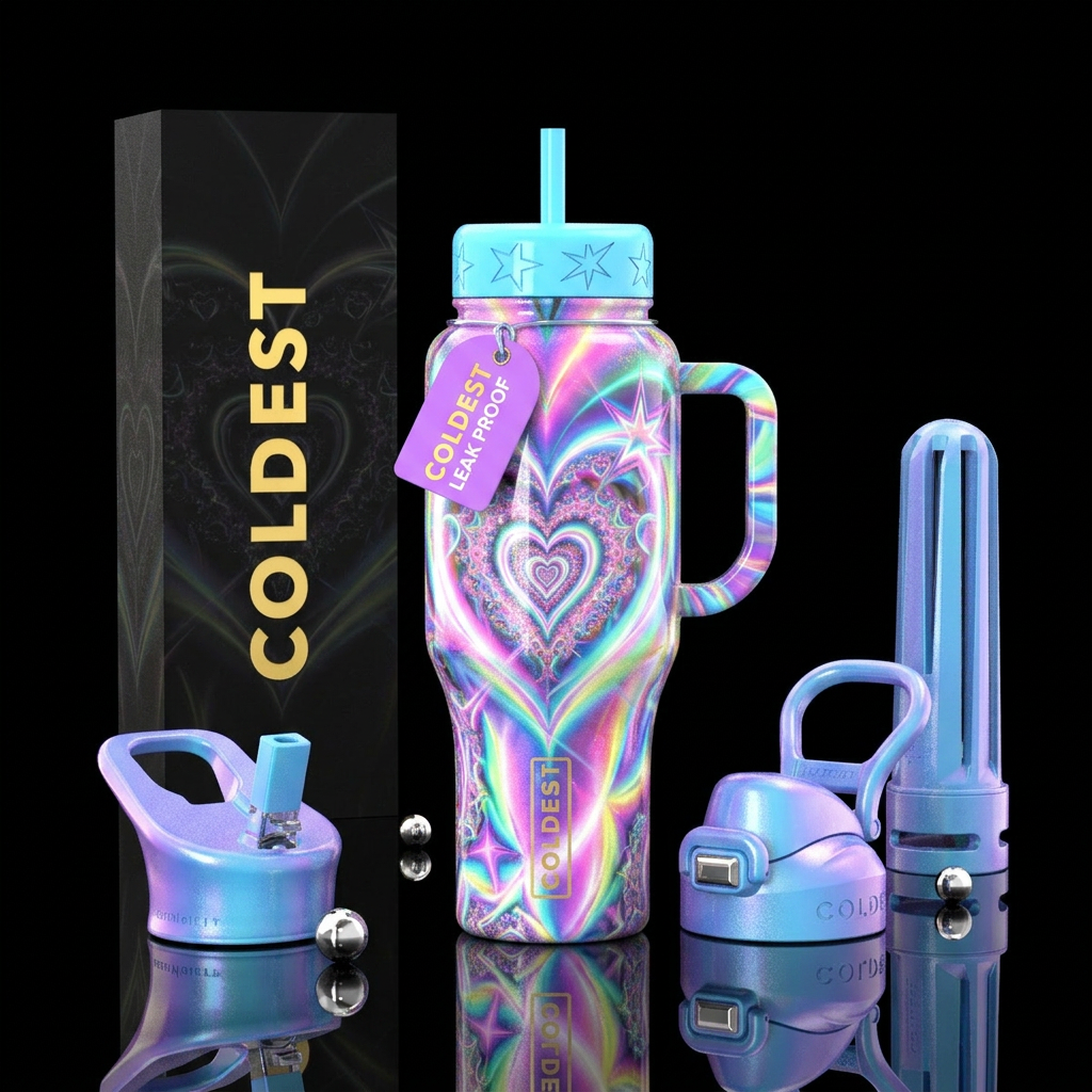 Abstract water bottle design