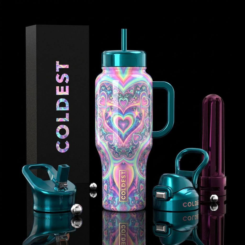 Abstract water bottle design