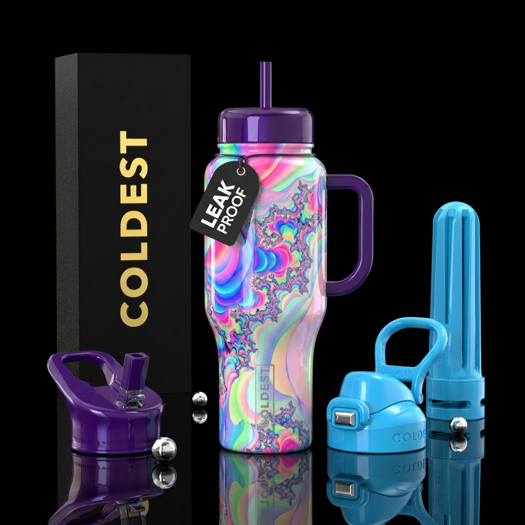 Abstract water bottle design