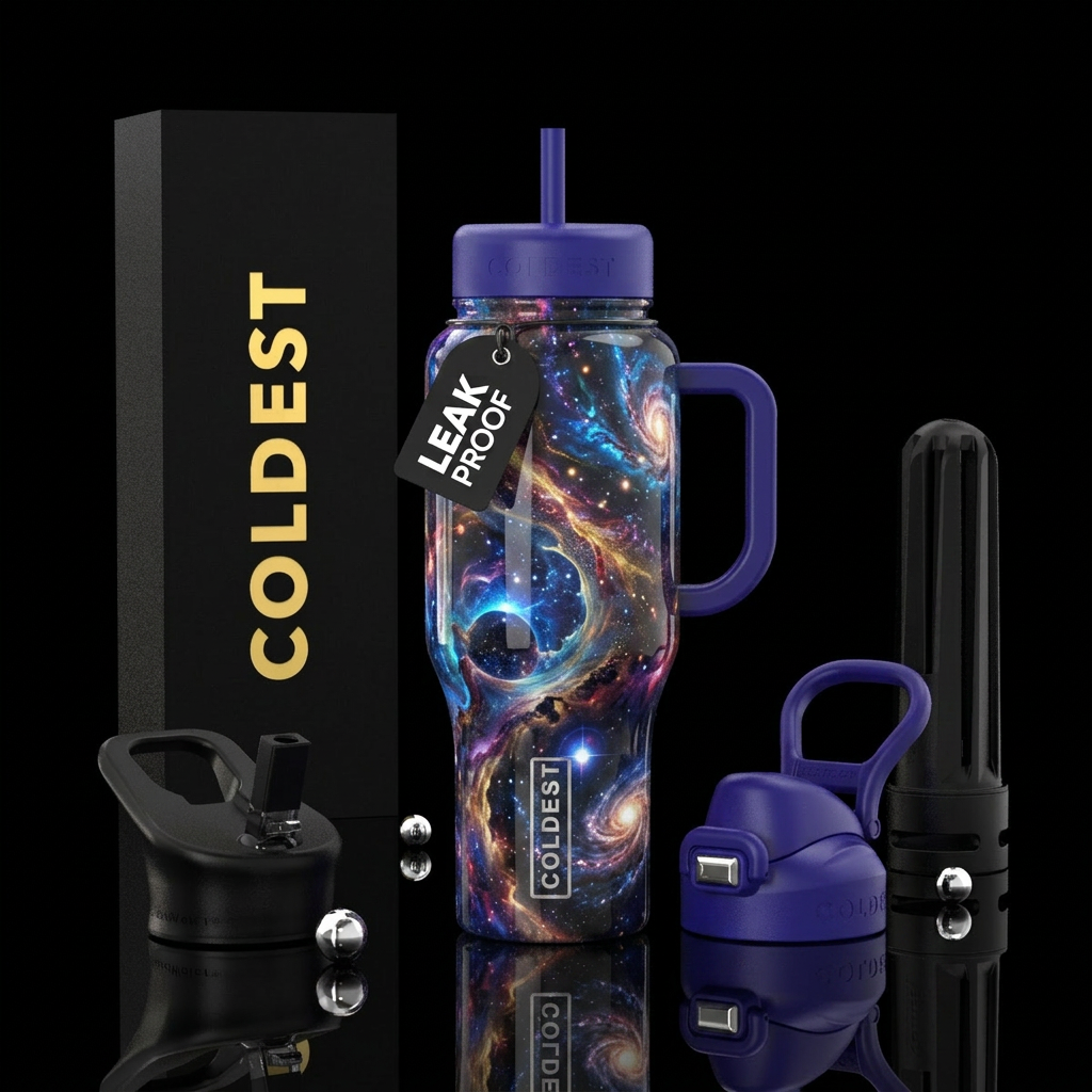 Abstract water bottle design