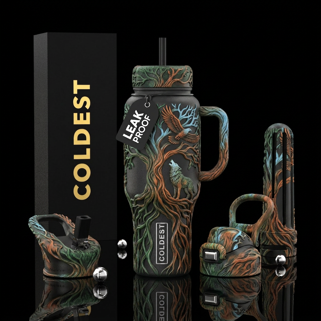 Art water bottle design