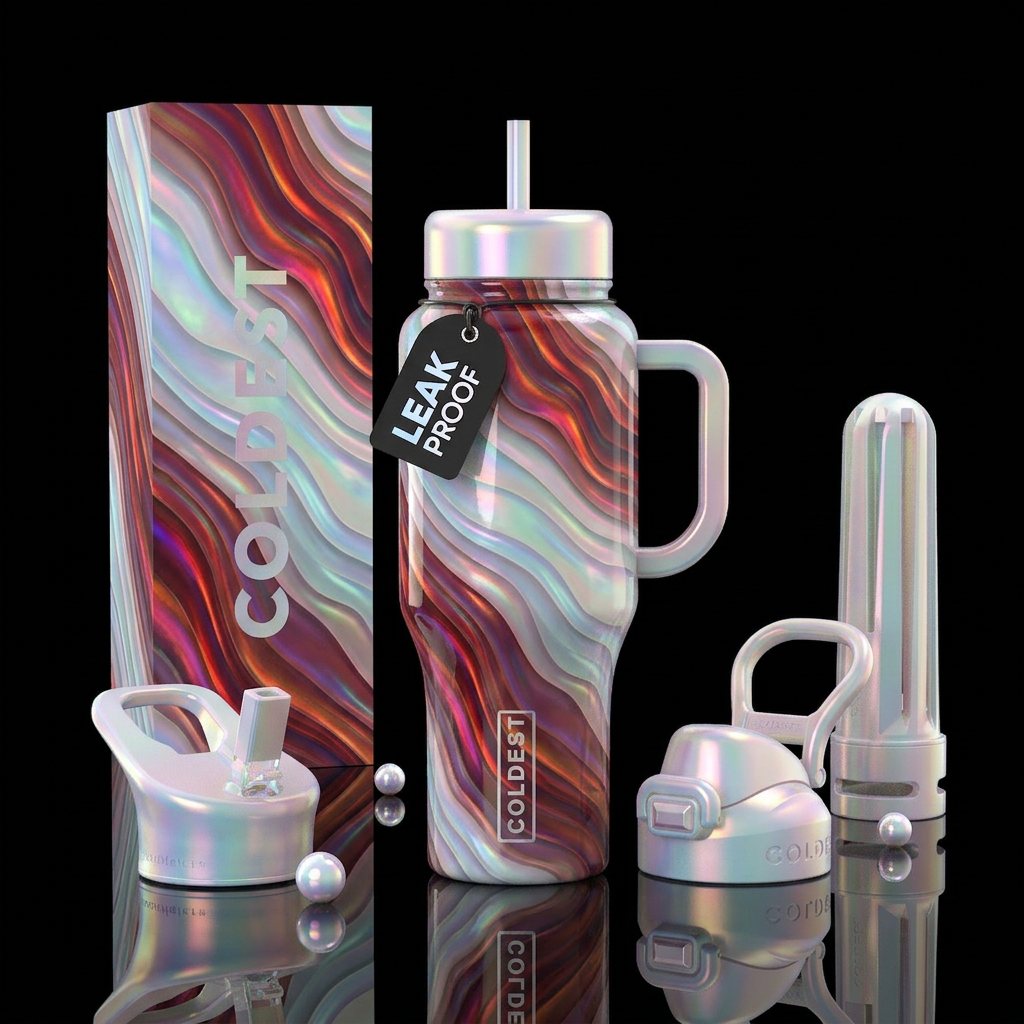 Art water bottle design