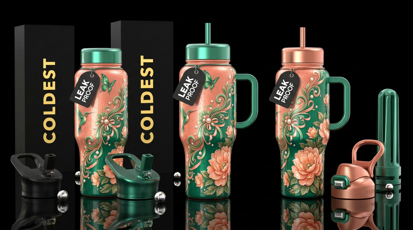 Art water bottle design