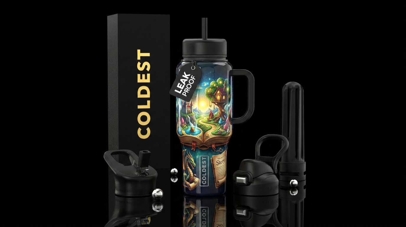 Story water bottle design