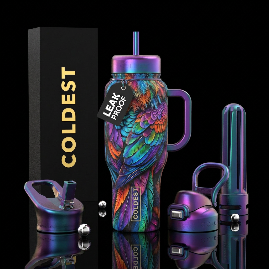 Art water bottle design
