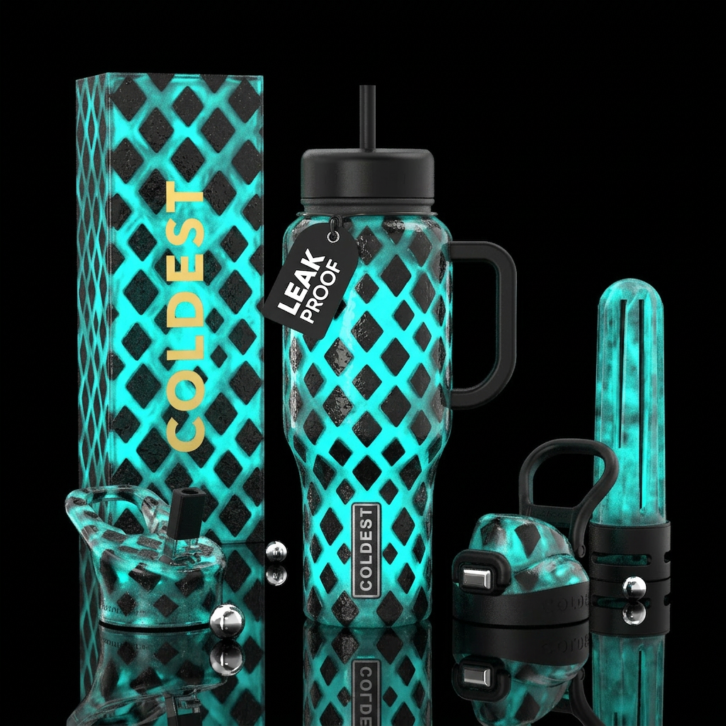 Art water bottle design