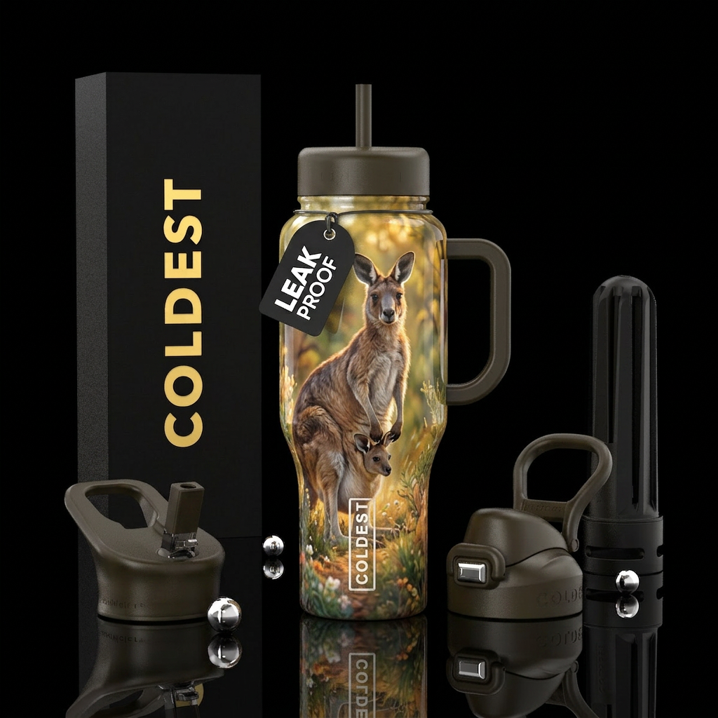 Kangaroo water bottle design
