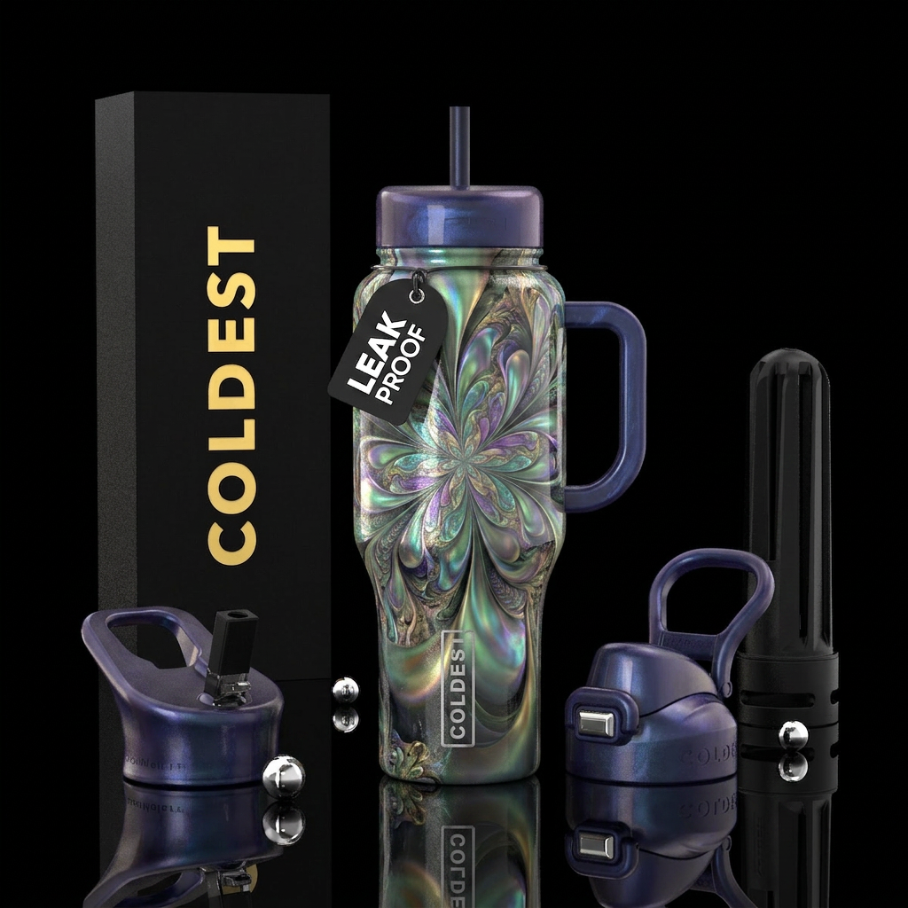 Abstract water bottle design