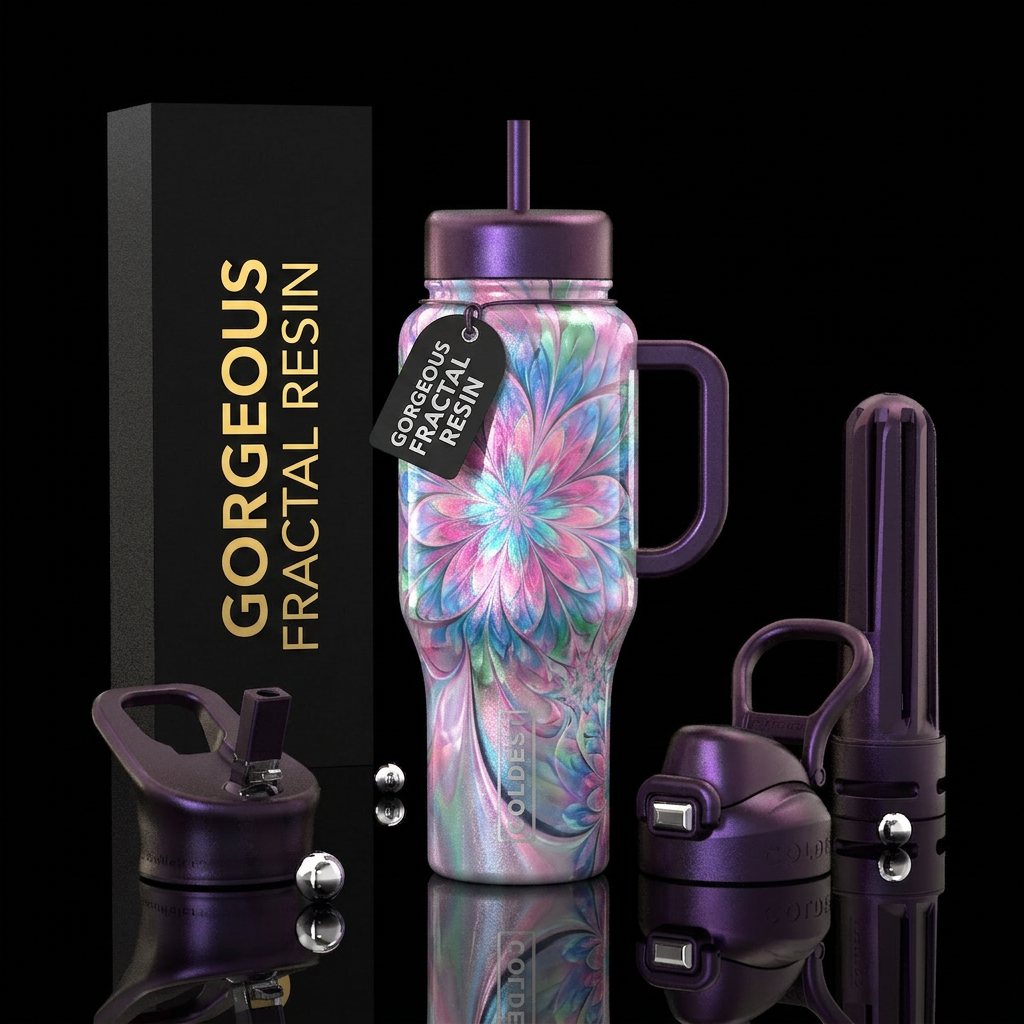 Abstract water bottle design