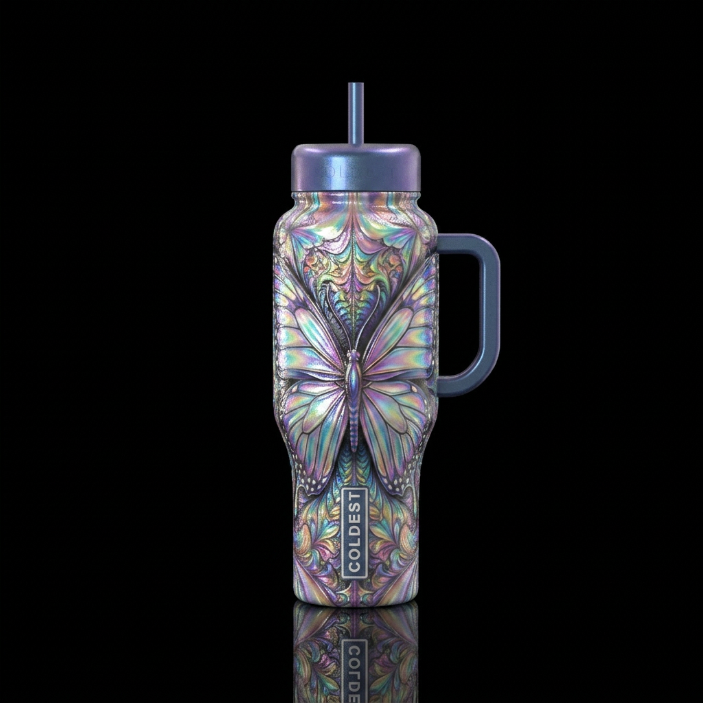 Abstract water bottle design
