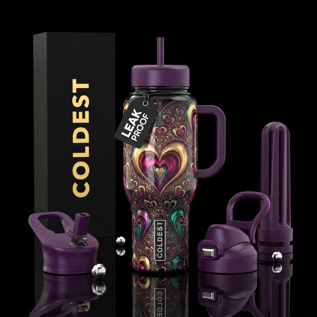 Abstract water bottle design