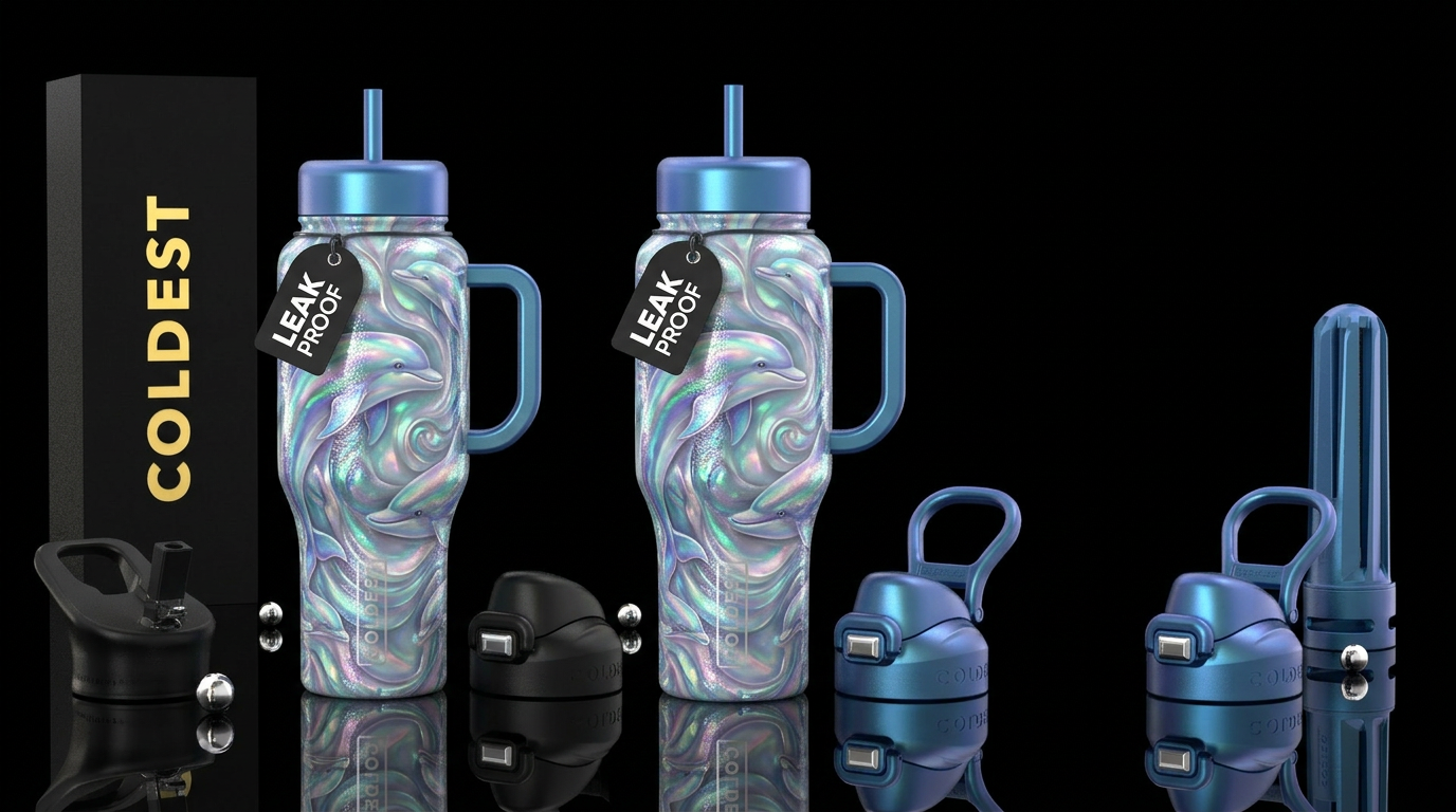 Abstract water bottle design